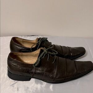 Classic Dark Brown Leather Oxfords